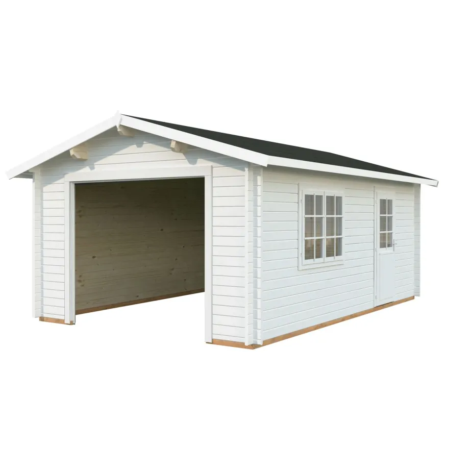 Autotalli Palmako Roger, ilman ovea, 19m² FR44-3857-8