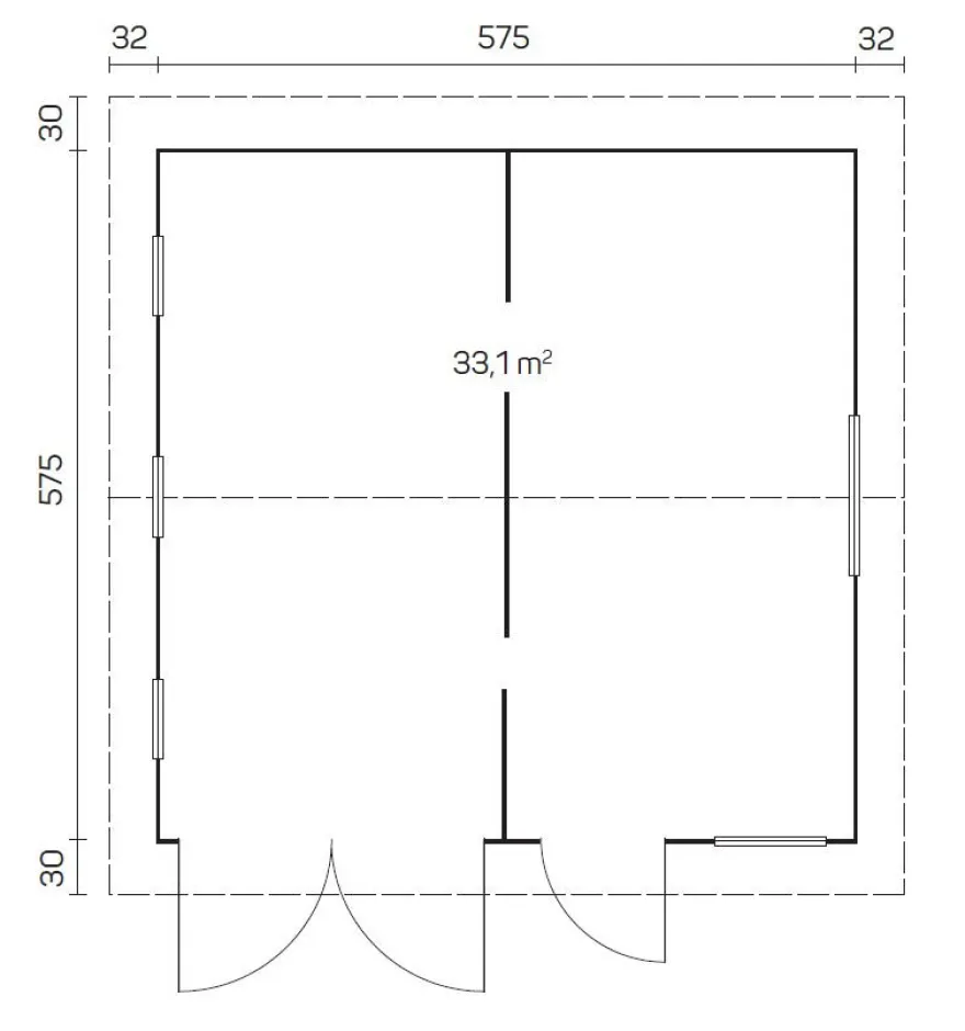 Autotalli Tene Mikkeli, 33.1m²