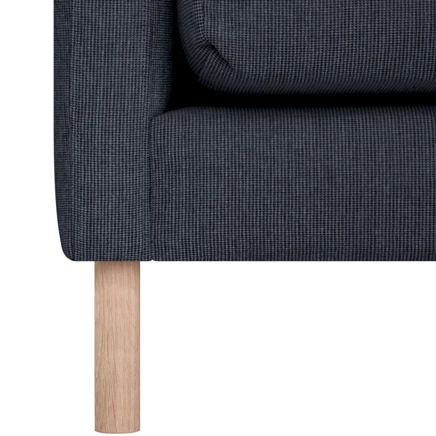 Avokulmasohva Home4You Lisanna, oikea, 260x205cm, 4-istuttava, sininen