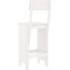 Baarijakkarat 2 kpl valkoinen 40x48,5x115,5 cm, mänty