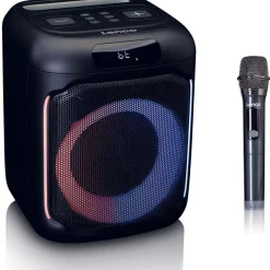 Bluetooth-kaiutin Lenco, IPx4, 100W, langattomalla mikrofonilla