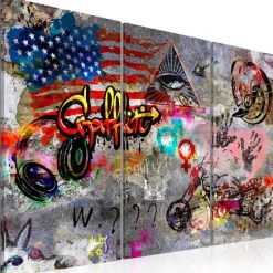 Canvas-taulu Artgeist American Graffiti, eri kokoja