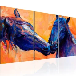 Canvas-taulu Artgeist Blue Horses, eri kokoja