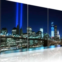 Canvas-taulu Artgeist Blue lights in New York, eri kokoja