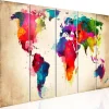 Canvas-taulu Artgeist Bright Continents, eri kokoja