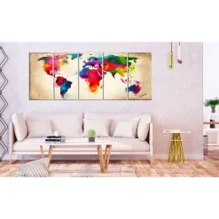 Canvas-taulu Artgeist Bright Continents, eri kokoja