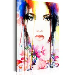 Canvas-taulu Artgeist Colourful Lady, eri kokoja