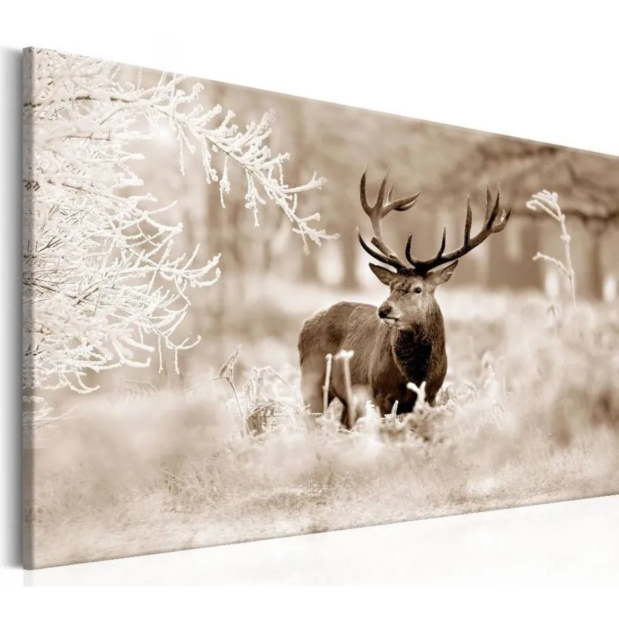 Canvas-taulu Artgeist Deer in Sepia, eri kokoja