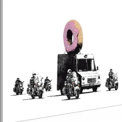 Canvas-taulu Artgeist Donut Police, 1-osainen, leveä, eri kokoja