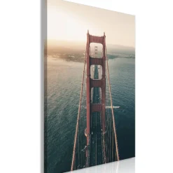 Canvas-taulu Artgeist Golden Gate Bridge, 1-osainen, pystysuuntainen, eri kokoja