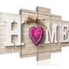 Canvas-taulu Artgeist Home: Pink Heart, eri kokoja