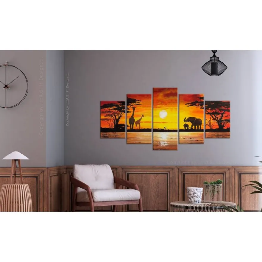 Canvas-taulu Artgeist Hot Safari, eri kokoja