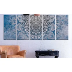 Canvas-taulu Artgeist Hypnosis Blue, 5-osainen, kapea, eri kokoja