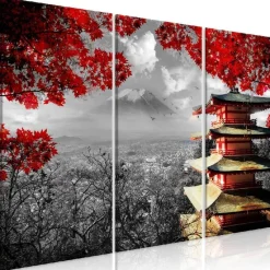 Canvas-taulu Artgeist Japanese Adventure, 3-osainen, eri kokoja