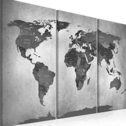 Canvas-taulu Artgeist Map on Concrete, eri kokoja