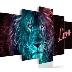 Canvas-taulu Artgeist Neon king, eri kokoja