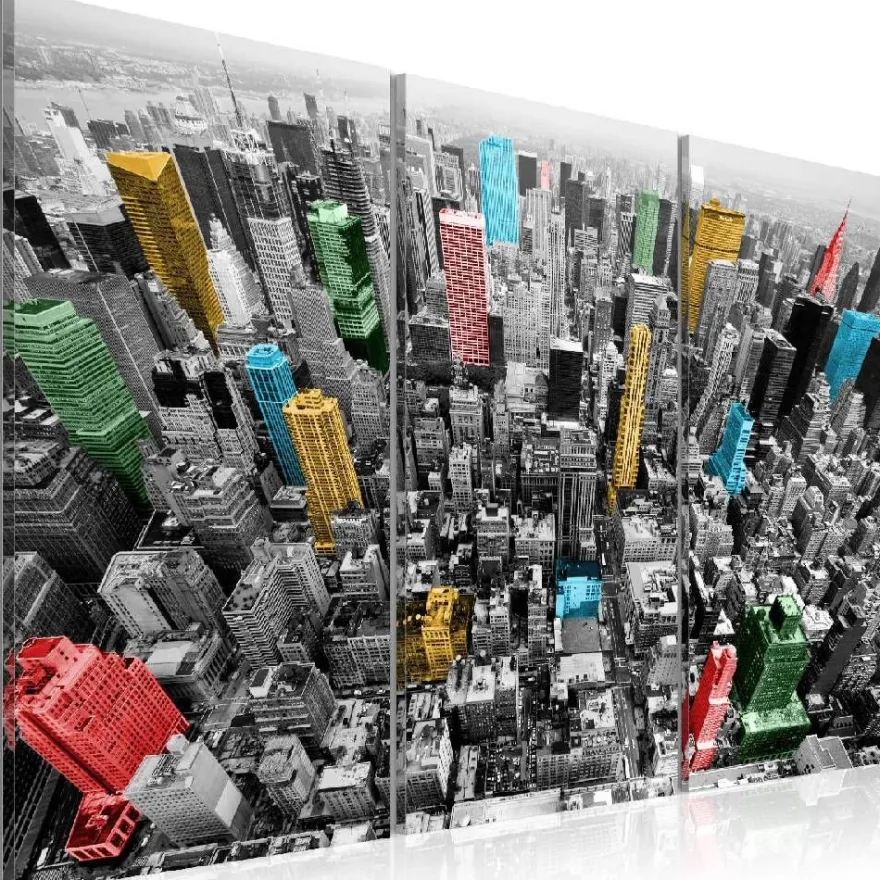 Canvas-taulu Artgeist New York in the CMYK color model , eri kokoja