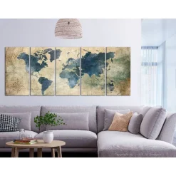 Canvas-taulu Artgeist Retro Map, eri kokoja