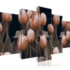Canvas-taulu Artgeist Tulppaanit seepia, eri kokoja
