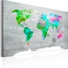 Canvas-taulu Artgeist World Map: Green Paradise, eri kokoja