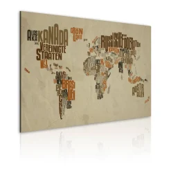 Canvas-taulu Artgeist World Map - Saksa, eri kokoja