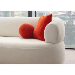 Divaanisohva Linento Furniture Roma, 3-istuttava, vasen, valkoinen