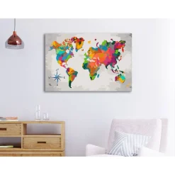 DIY-taulu Artgeist Compass Rose World Map, 40x60cm