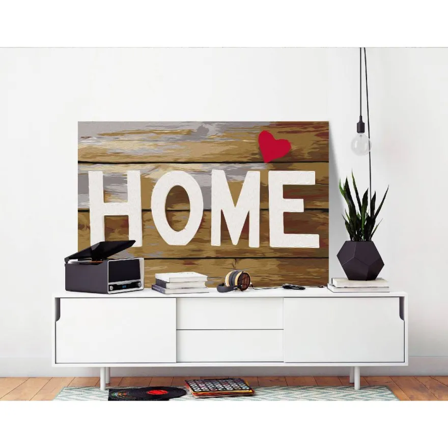 DIY-taulu Artgeist Home with Heart, 40x60cm