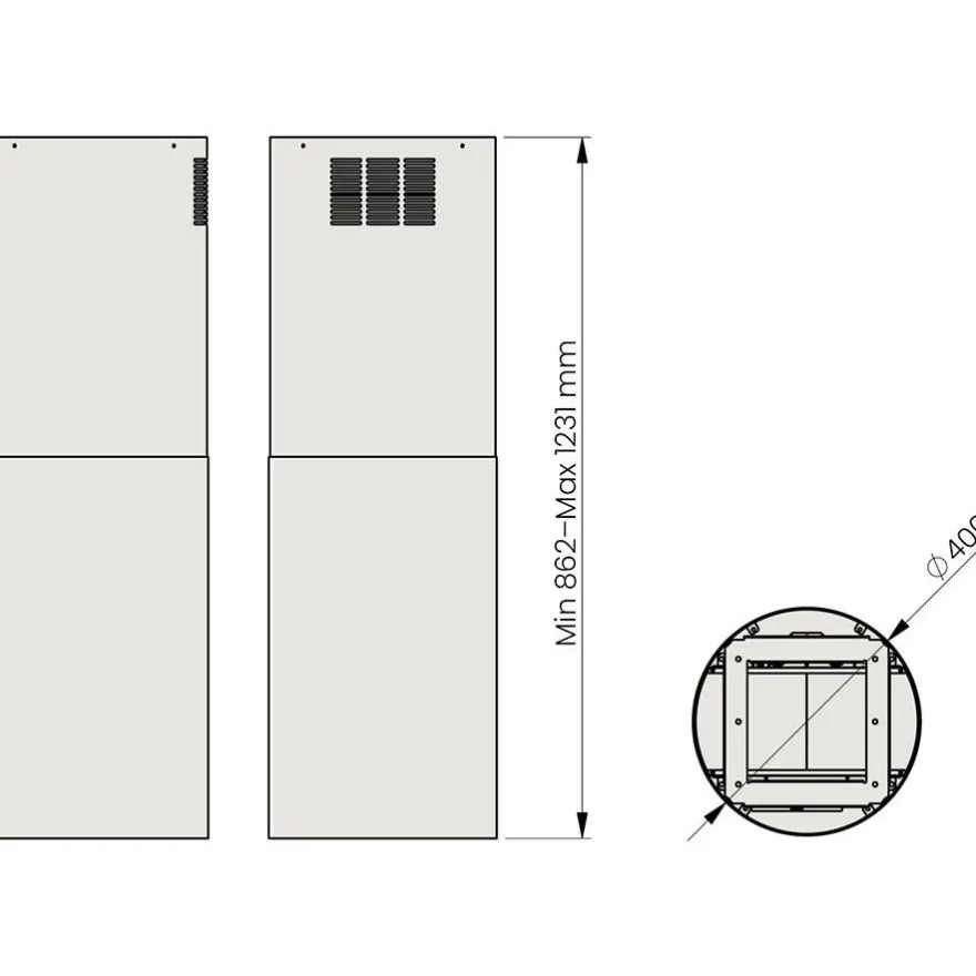 Dual Modular liesikupu Savo dIH-m79 40cm eri värejä