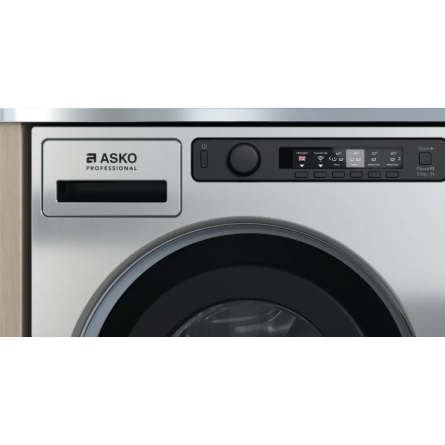 Edestä täydettävä pesukone Asko Professional WMC6767VI.S, 7kg, 1600rpm
