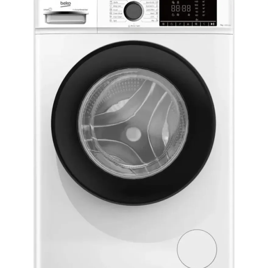 Edestä täytettävä pesukone Beko B1WFM2741WBEE, 60cm, valkoinen