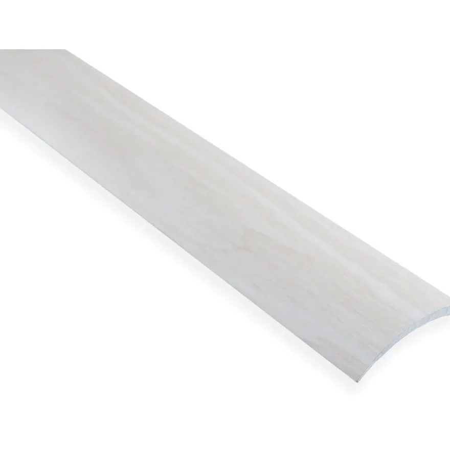 Eritasolista Maler sileä, 0-10mm, 6.2x41x1000mm, alumiini, tarra, valkosaarni