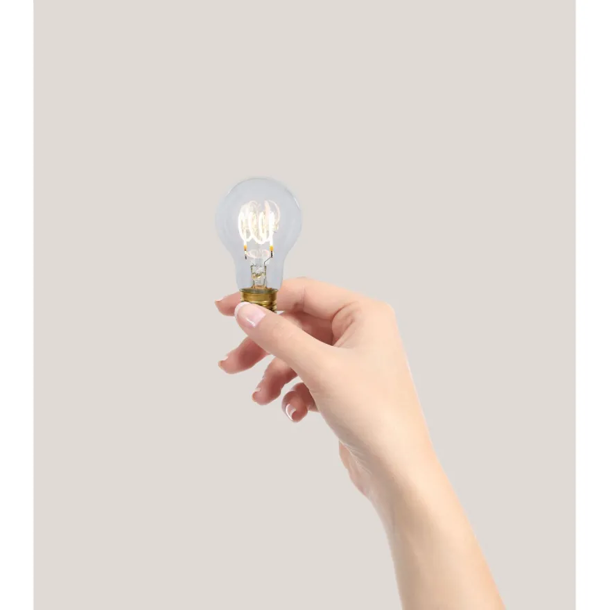 Filamenttilamppu Lucide A60, Ø6cm, IP20, 4.9W, kirkas