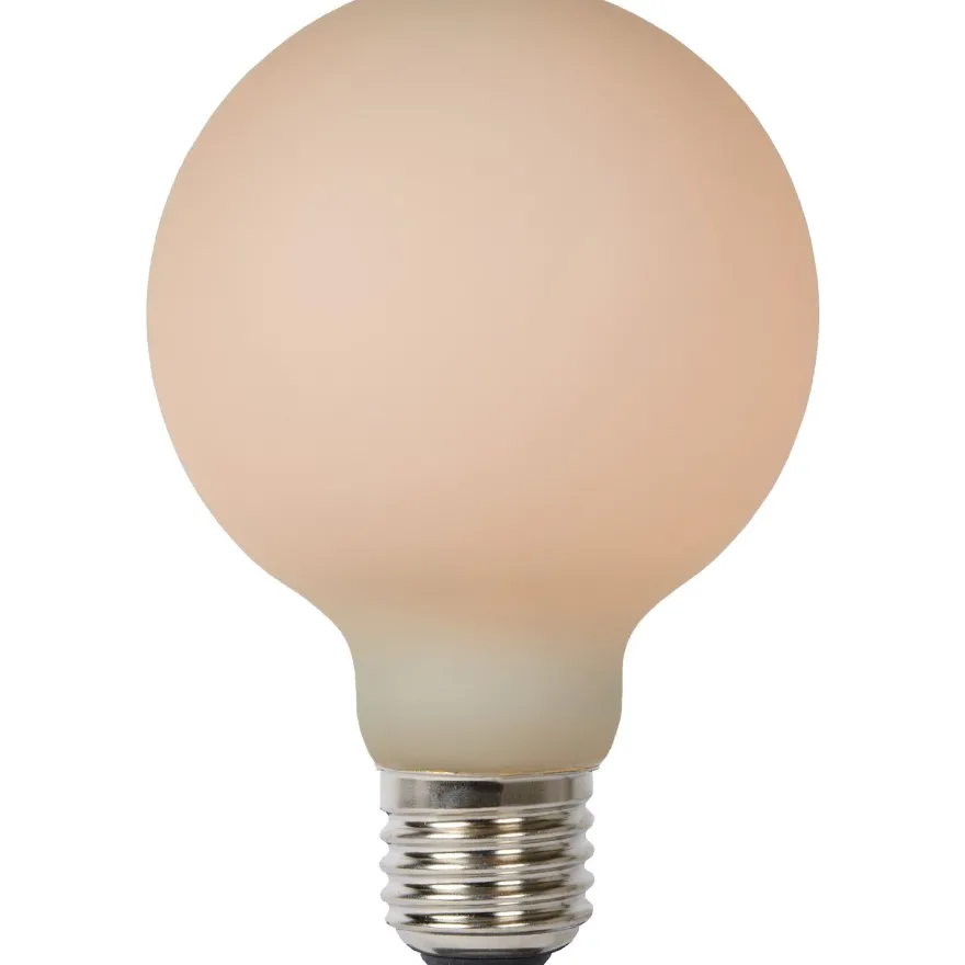 Filamenttilamppu Lucide G80, Ø8cm, IP20, 8W