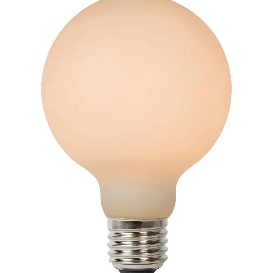 Filamenttilamppu Lucide G80, Ø8cm, IP20, 8W