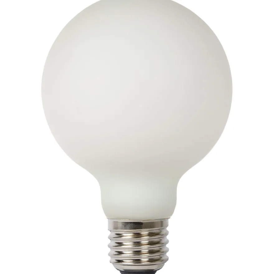 Filamenttilamppu Lucide G80, Ø8cm, IP20, 8W