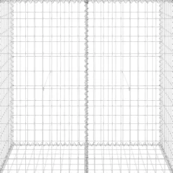 Gabion-kivikori kansilla galvanoitu teräs 100x60x100 cm