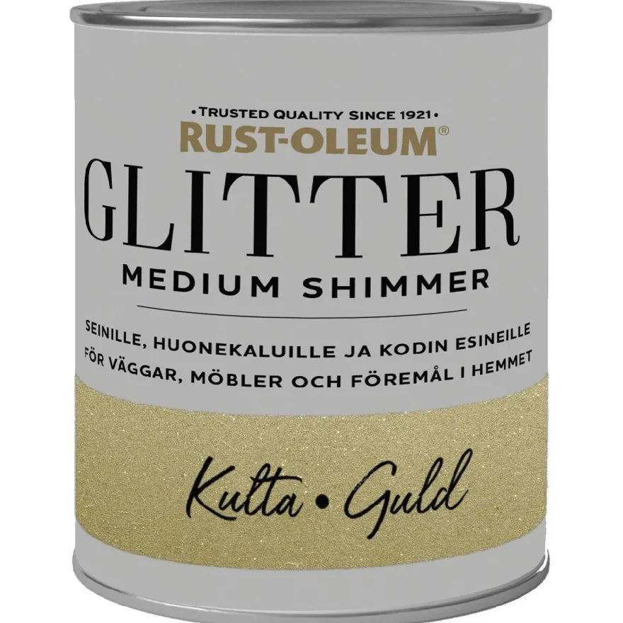 Glittermaali Rust-Oleum Medium Shimmer, 750ml, eri värivaihtoethoja