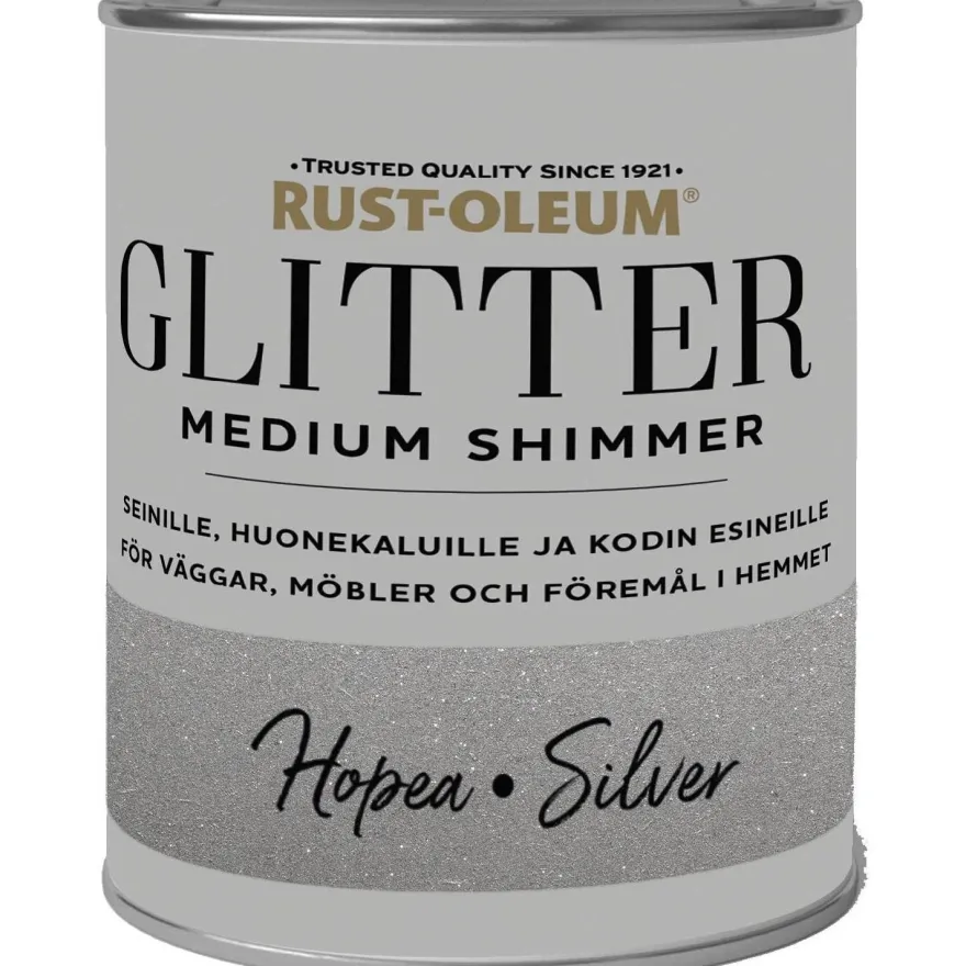 Glittermaali Rust-Oleum Medium Shimmer, 750ml, eri värivaihtoethoja