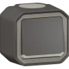 Hakuvalollinen vaihtokytkin Legrand Plexo 10 A IP55 pinta, antrasiitti