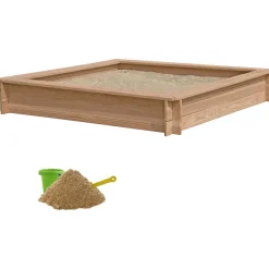 Hiekkalaatikko Nordic Play, 150x150cm, lehtikuusi, sis. 240kg hiekkaa