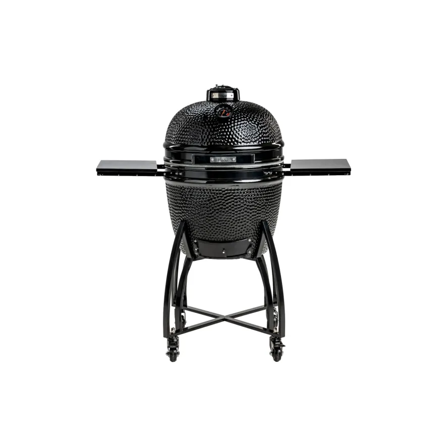Hiiligrilli Dreamfire Hoovi Kamado Large, grillaustelineella, musta