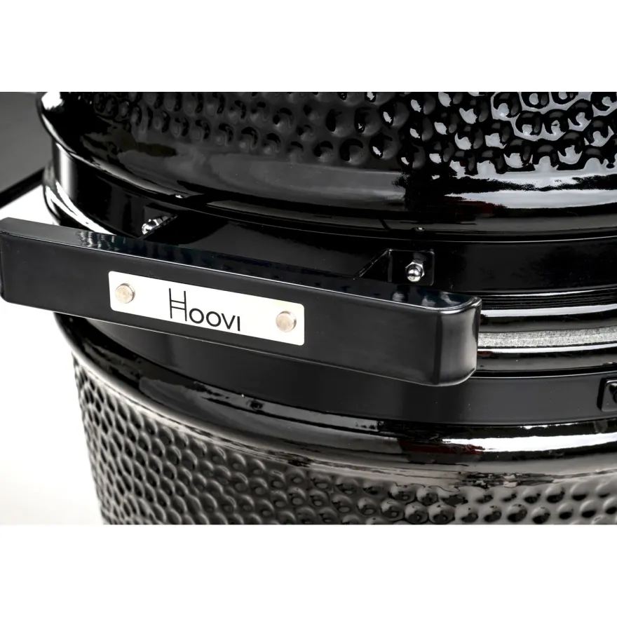 Hiiligrilli Dreamfire Hoovi Kamado Large, grillaustelineella, musta