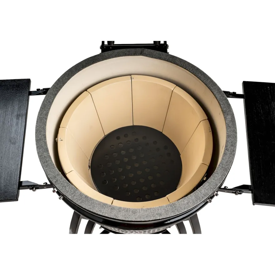 Hiiligrilli Dreamfire Hoovi Kamado Large, grillaustelineella, musta