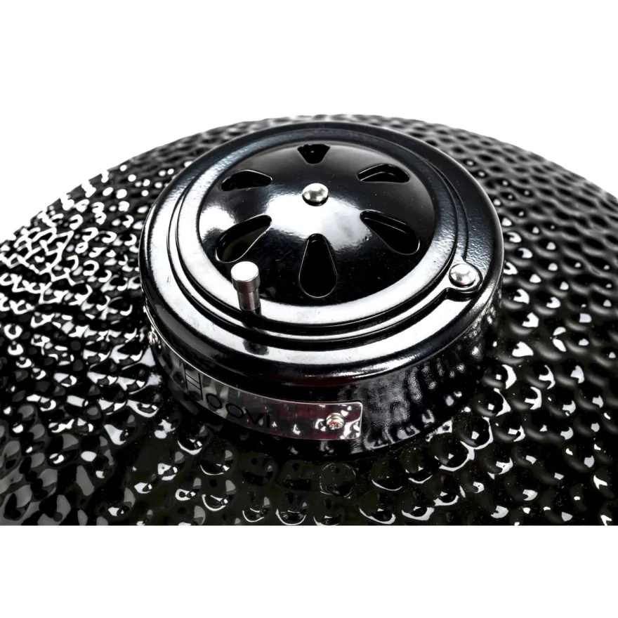Hiiligrilli Dreamfire Hoovi Kamado Large, grillaustelineella, musta