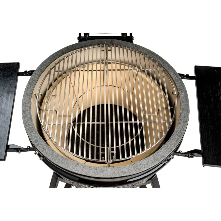 Hiiligrilli Dreamfire Hoovi Kamado Large, grillaustelineella, musta