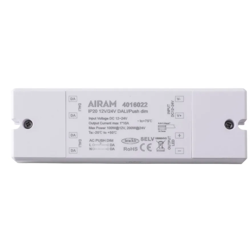 Himmenninyksikkö Airam Apus II ja Norma II 12V/24V LED-nauhoille, 100W, IP20