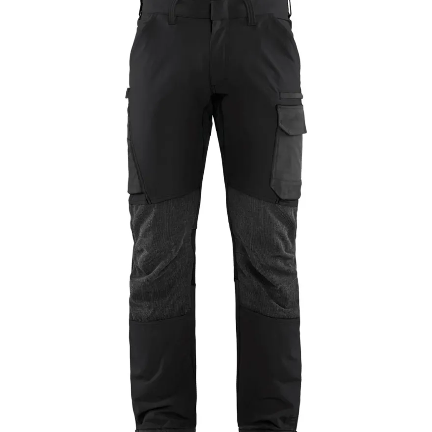 Housut Blåkläder 1422 Stretch, musta/tummanharmaa