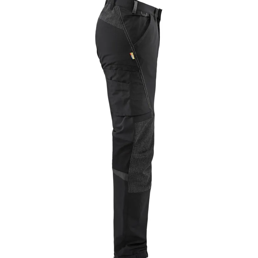 Housut Blåkläder 1422 Stretch, musta/tummanharmaa