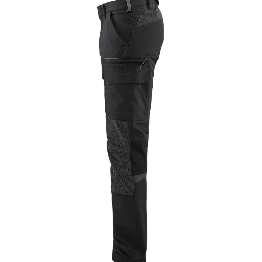 Housut Blåkläder 1422 Stretch, musta/tummanharmaa